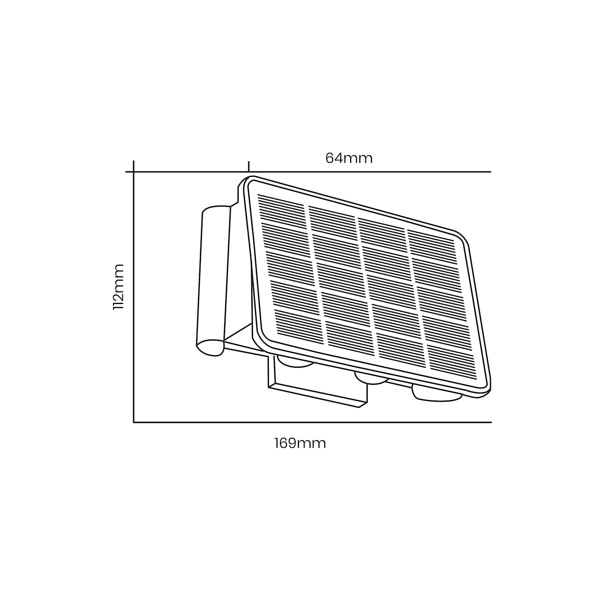 Kinkiet solarny Alf 3000K klimatyczne oświetlenie