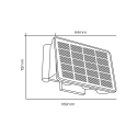 Kinkiet solarny Alf 3000K klimatyczne oświetlenie