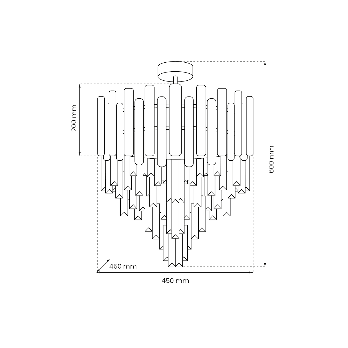 MiLagro Lampa sufitowa MADISON GOLD 9xE14 ML8806