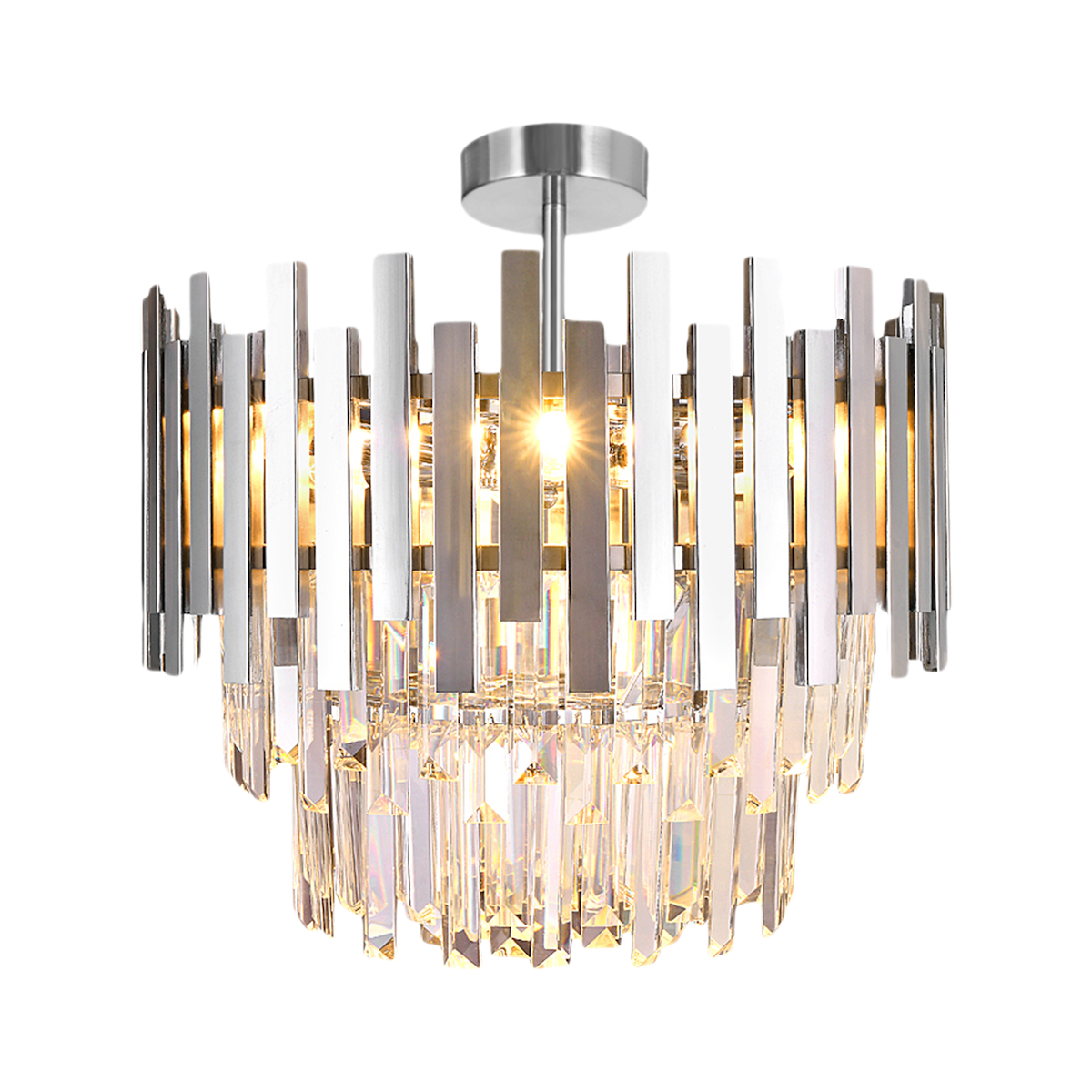 MiLagro Lampa sufitowa ASPEN CHROME 6xE14 ML8809