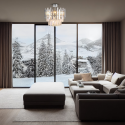 Żyrandol ASPEN CHROME 6xE14 nowoczesne lampy do wnętrz