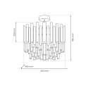 MiLagro Lampa sufitowa ASPEN CHROME 6xE14 ML8809
