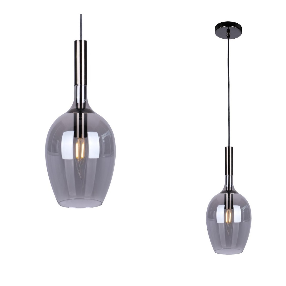Lampa LUGANO SMOKED 1xE14 wyjątkowy element aranżacji