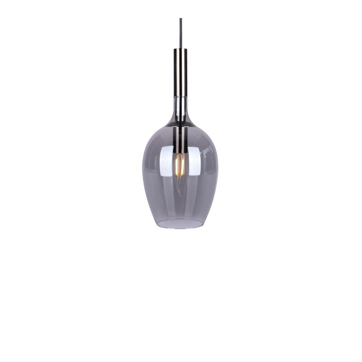 MiLagro Lampa wisząca LUGANO SMOKED 1xE14 ML8813