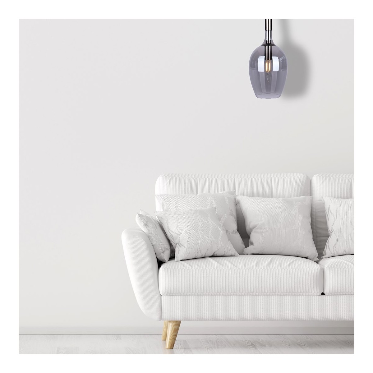 Lampa LUGANO SMOKED 1xE14 wyjątkowy element aranżacji