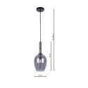MiLagro Lampa wisząca LUGANO SMOKED 1xE14 ML8813