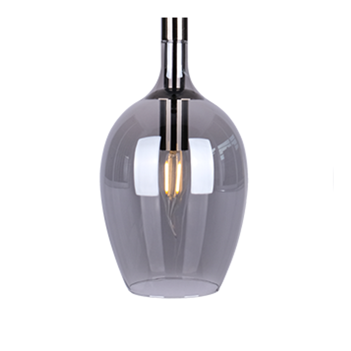 MiLagro Lampa wisząca LUGANO SMOKED 3xE14 ML8814