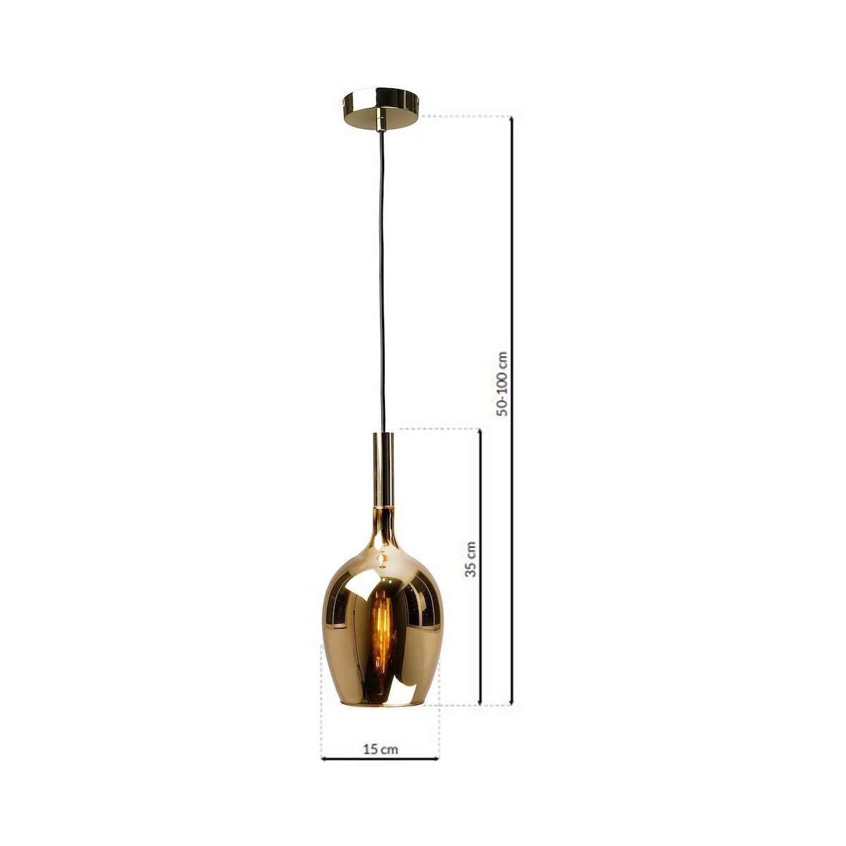 Lampa LUGANO GOLD 1xE14 unikalne oświetlenie