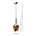 Lampa LUGANO GOLD 1xE14 unikalne oświetlenie