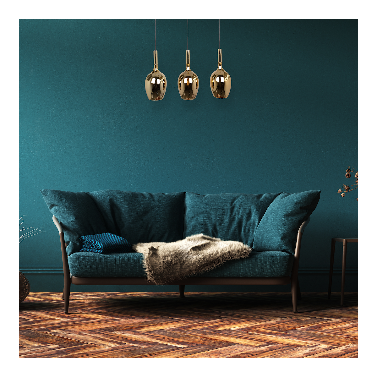Lampa LUGANO GOLD 3xE14 designerskie oświetlenie