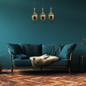Lampa LUGANO GOLD 3xE14 designerskie oświetlenie