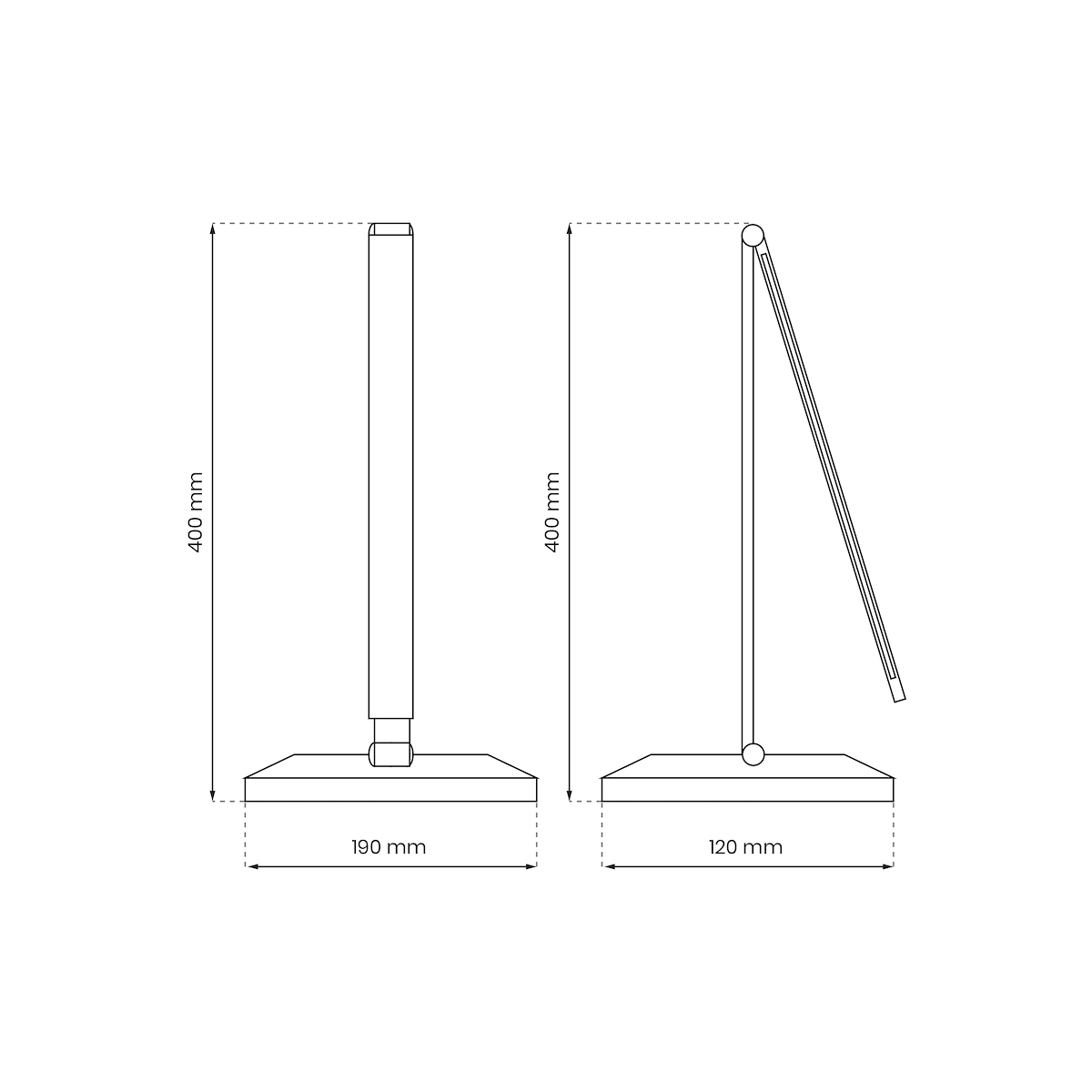 Lampka biurkowa VARIO BLACK LED stylowe lampy sufitowe