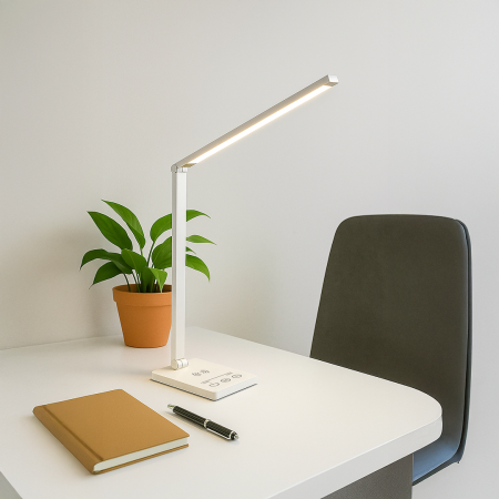 Lampka biurkowa VARIO WHITE LED oświetlenie klasy premium