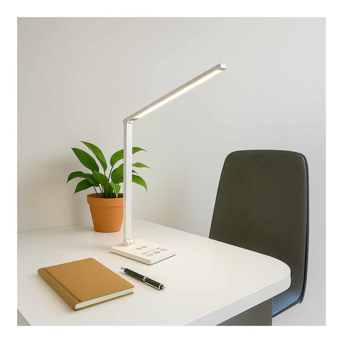 Lampka biurkowa VARIO WHITE LED oświetlenie klasy premium