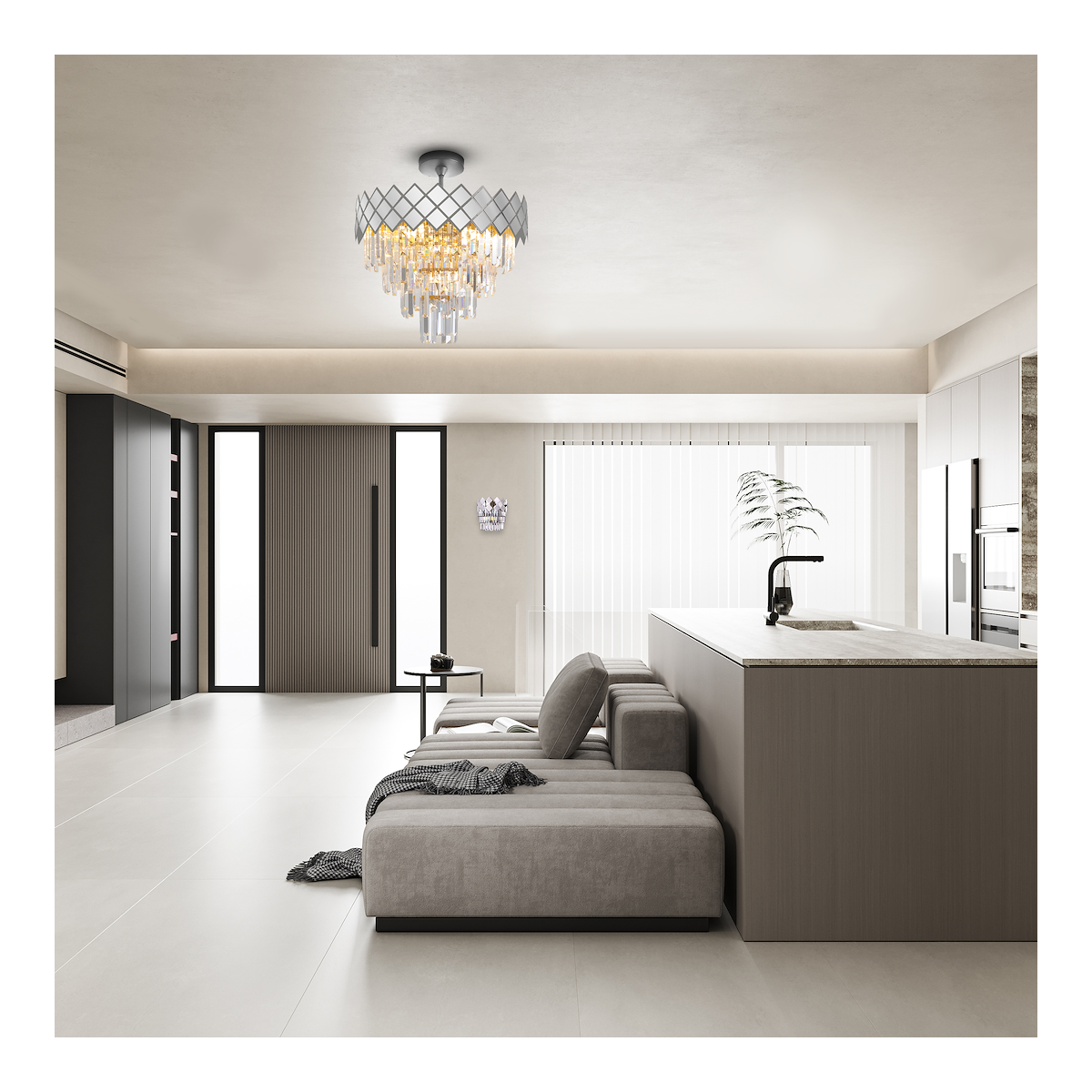 Lampa sufitowa CARISMA CHROME efektowne oświetlenie