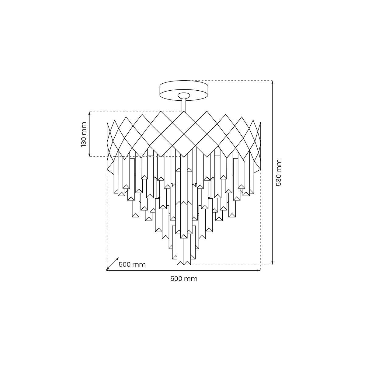 MiLagro Lampa sufitowa CARISMA CHROME 9xE14 ML8888
