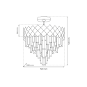 MiLagro Lampa sufitowa CARISMA CHROME 9xE14 ML8888