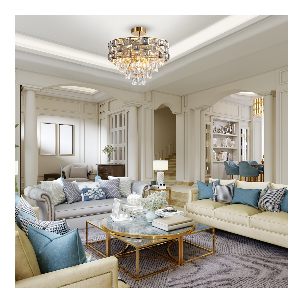 MiLagro Lampa sufitowa LUXURIA 9xE14 ML8894