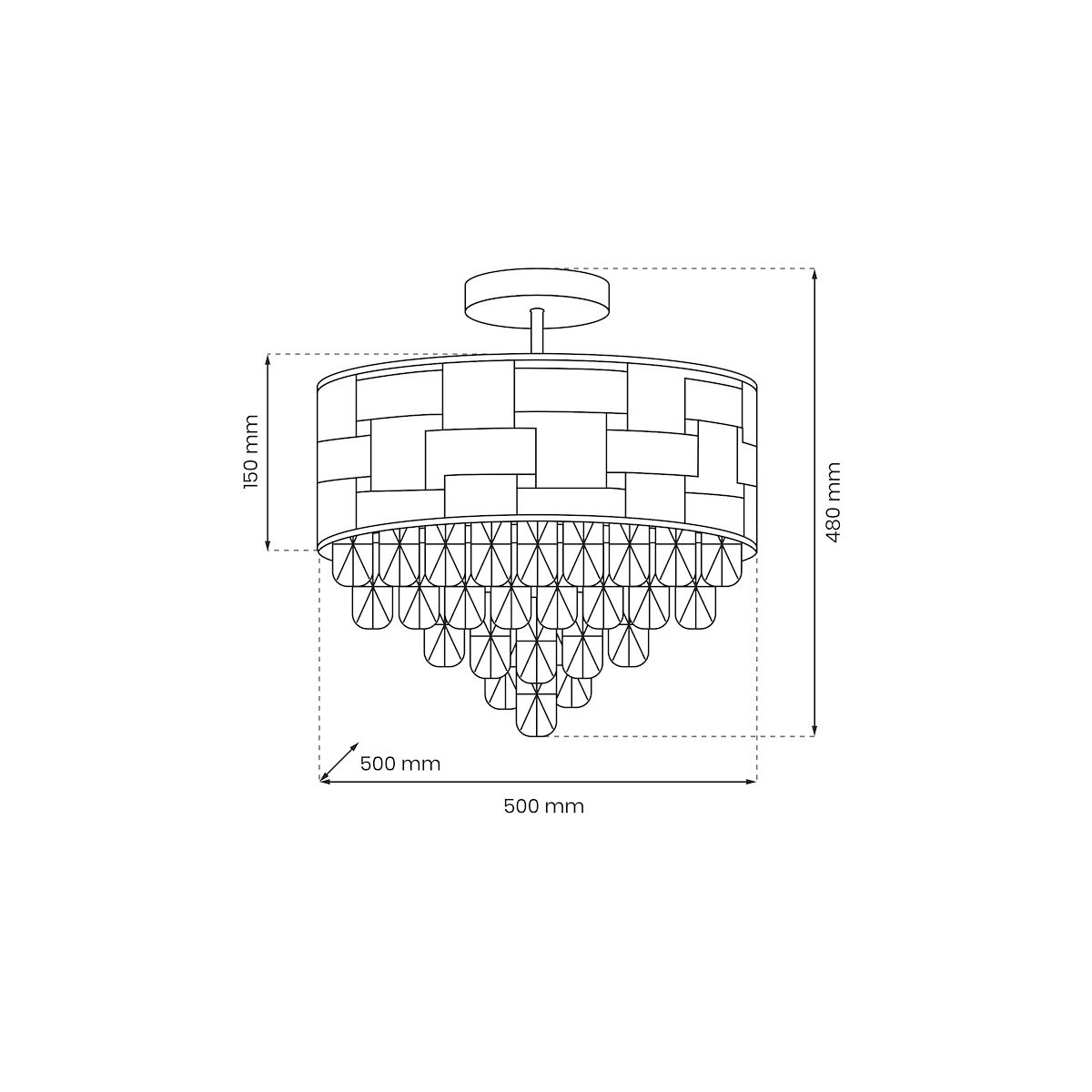 MiLagro Lampa sufitowa LUXURIA 9xE14 ML8894