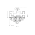 MiLagro Lampa sufitowa LUXURIA 9xE14 ML8894