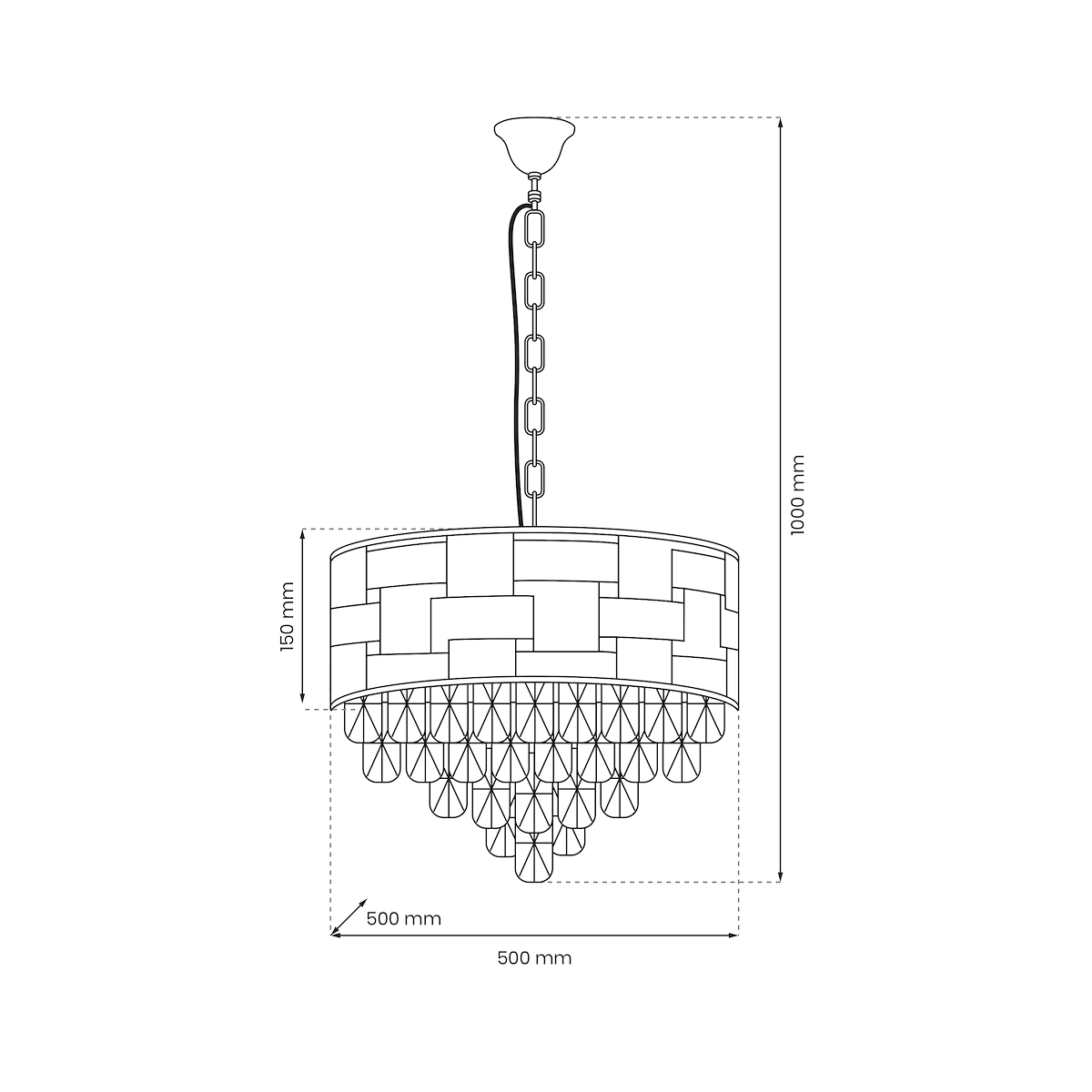 MiLagro Żyrandol LUXURIA 9xE14 ML8895