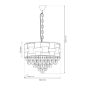 MiLagro Żyrandol LUXURIA 9xE14 ML8895