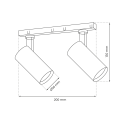 MAGNETIC TRACK 2x10W 3000K designerskie lampy LED