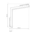 MAGNETIC TRACK L-DOWN 24W stylowe lampy sufitowe