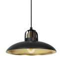 MiLagro Lampa wisząca FELIX BLACK/GOLD 1xE27 MLP8906