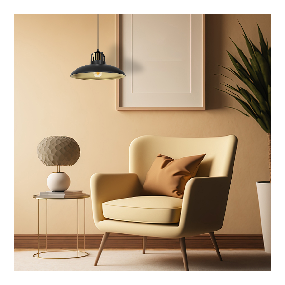 Lampa wisząca FELIX BLACK GOLD ekskluzywne oświetlenie