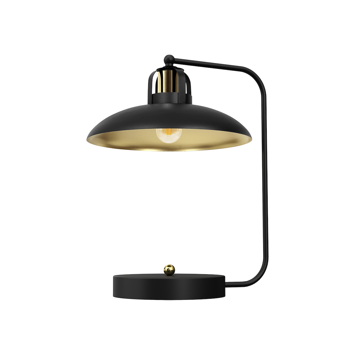 Lampka biurkowa FELIX BLACK GOLD nowoczesne oświetlenie