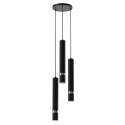 MiLagro Lampa wisząca JOKER BLACK/CHROME 3xGU10 MLP8916