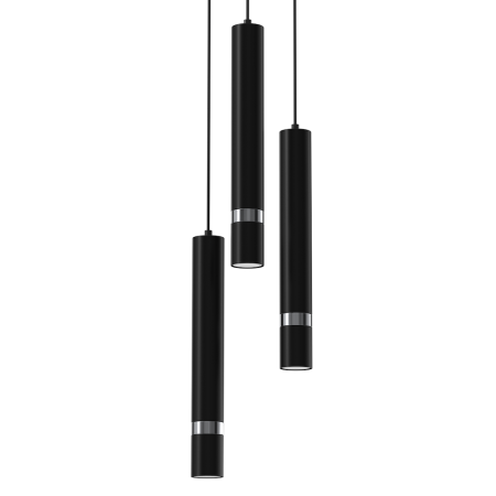 MiLagro Lampa wisząca JOKER BLACK/CHROME 3xGU10 MLP8916