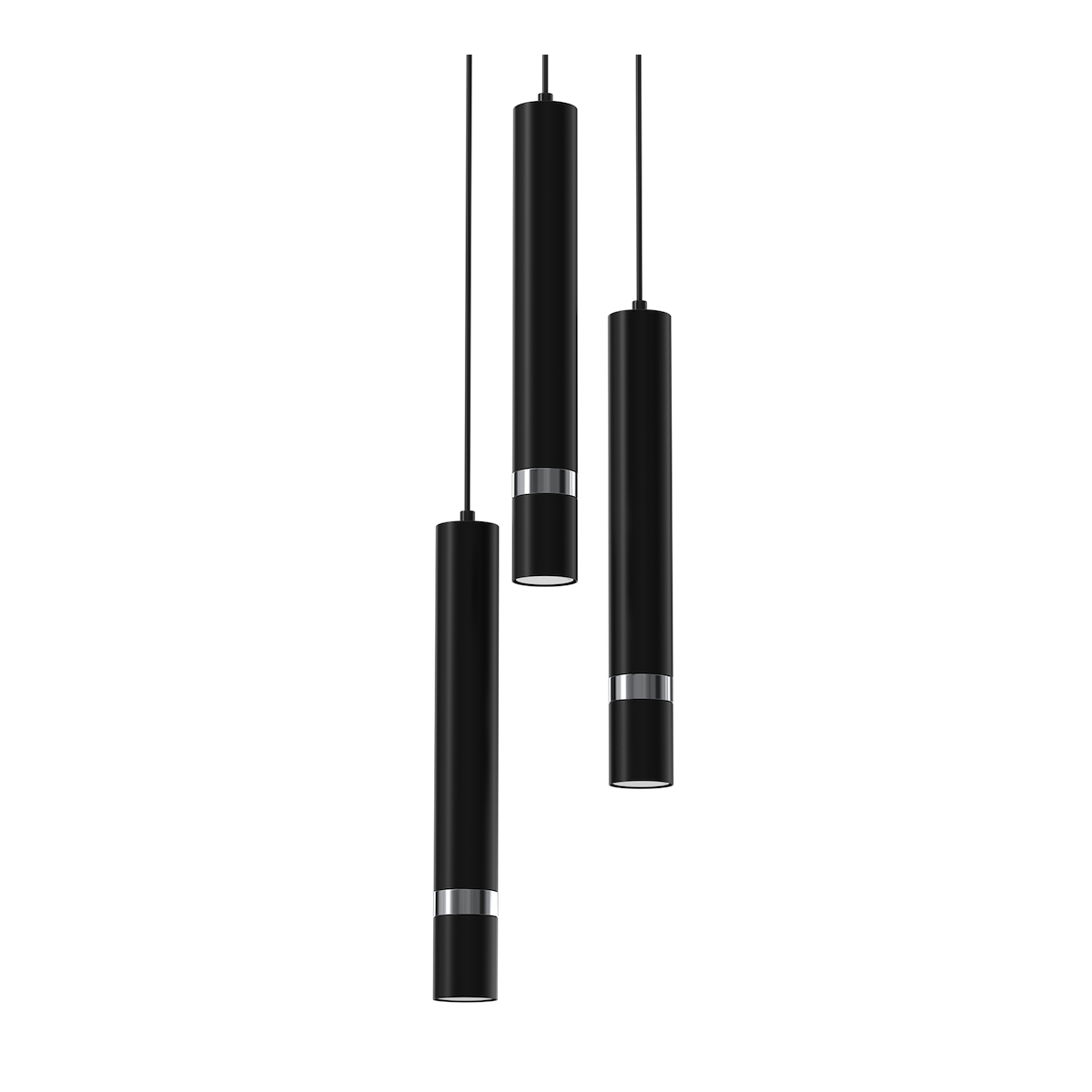 MiLagro Lampa wisząca JOKER BLACK/CHROME 3xGU10 MLP8916