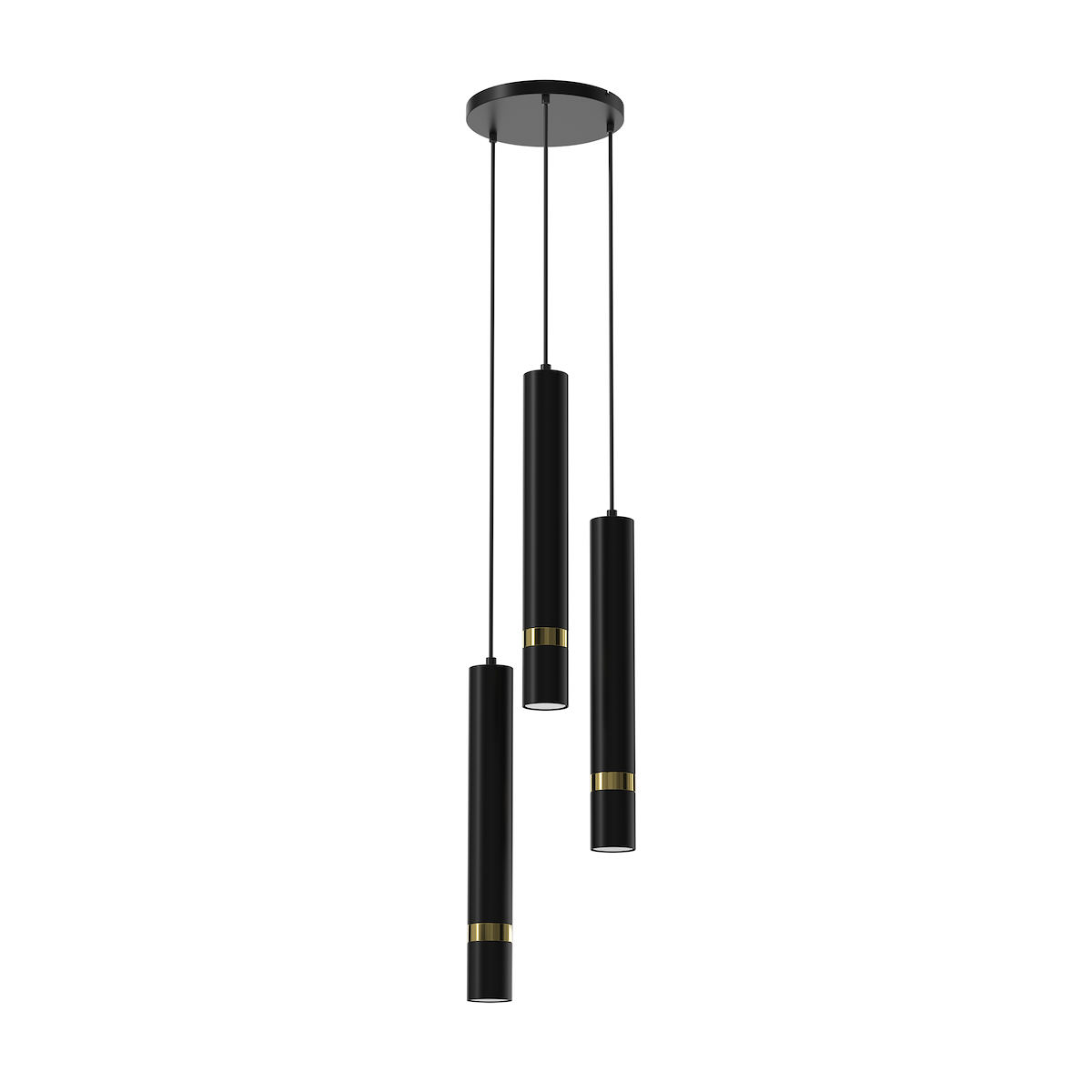 MiLagro Lampa wisząca JOKER BLACK/GOLD 3xGU10 MLP8918