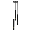 MiLagro Lampa wisząca JOKER BLACK/GOLD 3xGU10 MLP8918