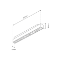 Magnetic Track 18W LED 3000K nastrojowe światło