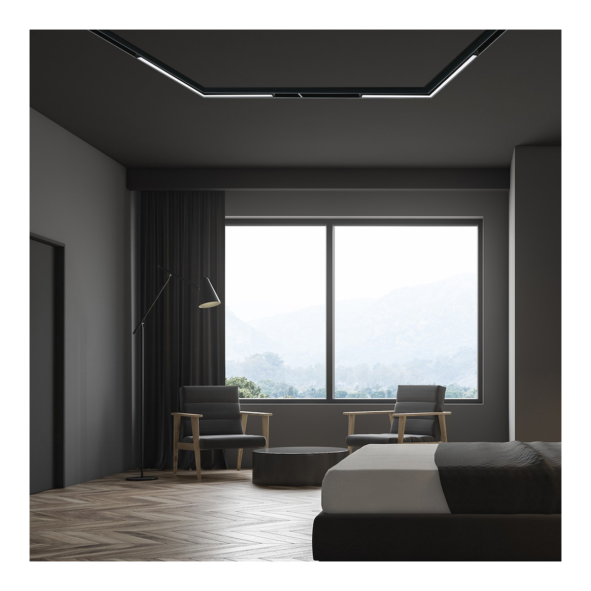 Magnetic Track 24W LED 3000K niepowtarzalne oświetlenie wnętrza