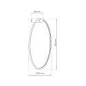 Kinkiet Saturno Black 25W LED stylowe oświetlenie