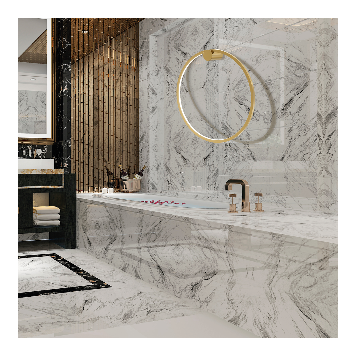 MiLagro Kinkiet Saturno Gold 25W LED ML8851