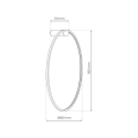 Kinkiet Saturno Black 46W LED nowoczesne oświetlenie