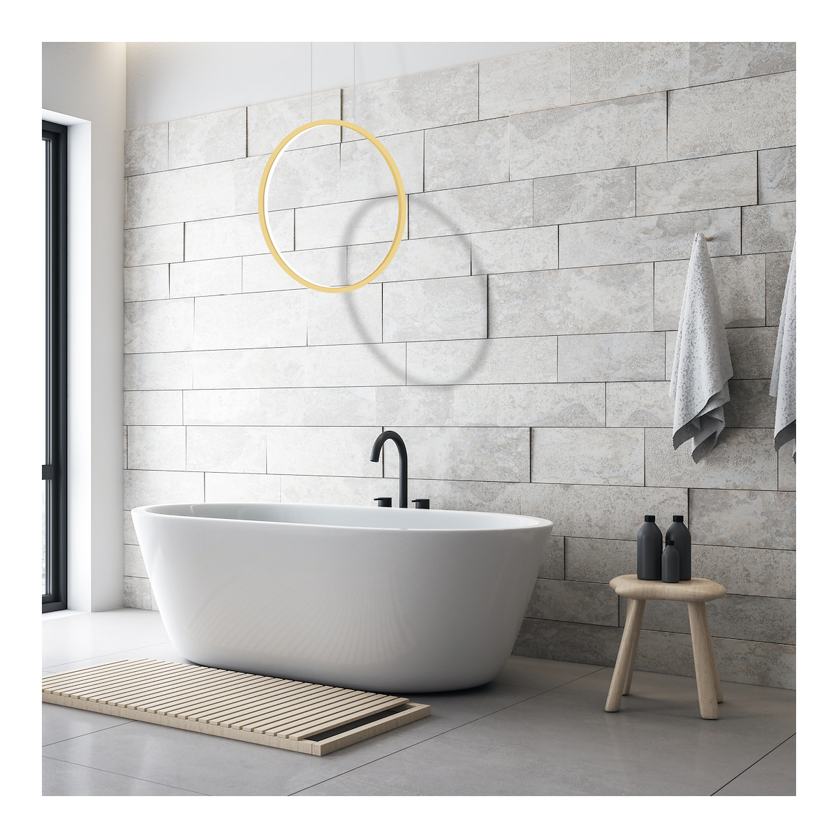 Lampa wisząca Saturno Gold 28W eleganckie oświetlenie