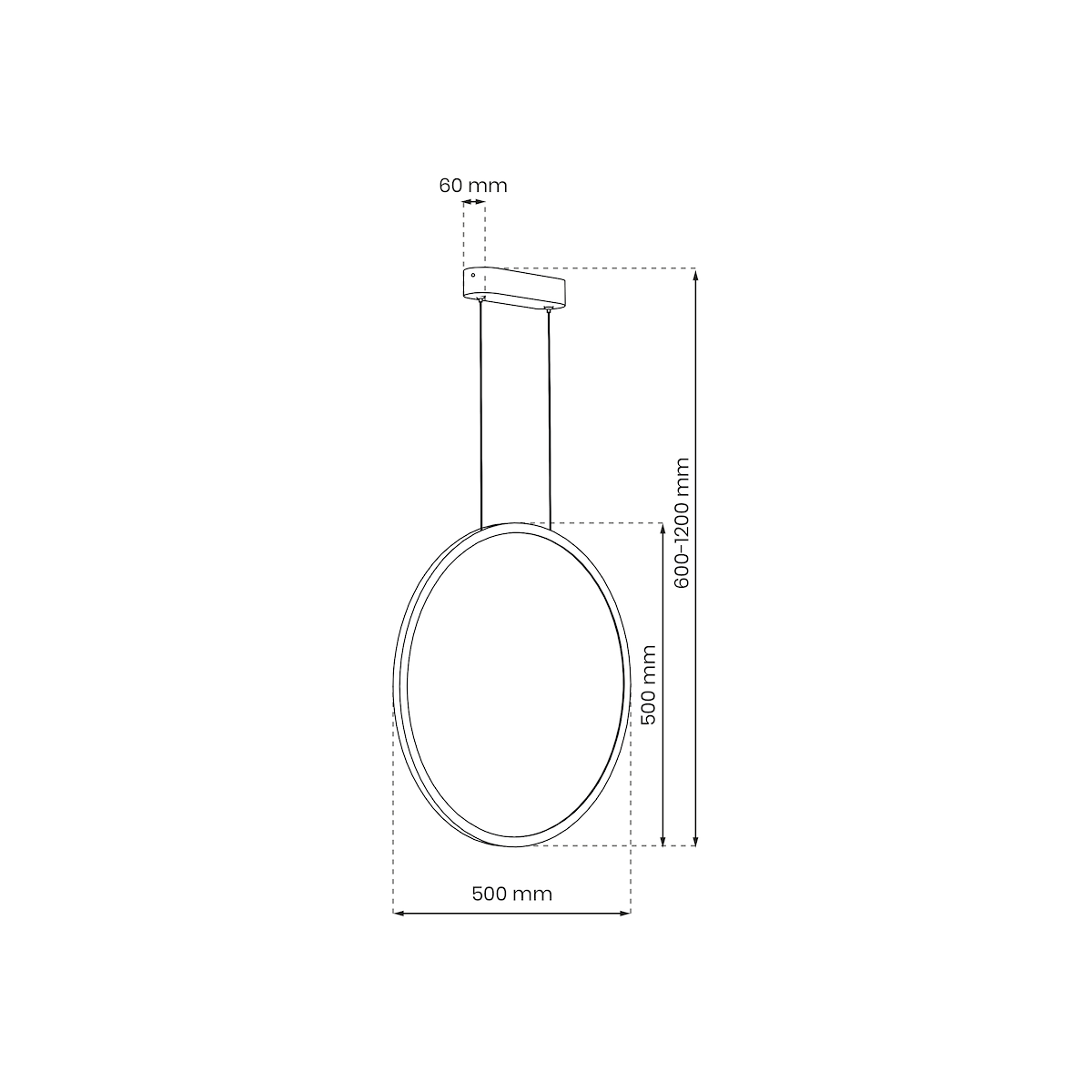 MiLagro Lampa wisząca Saturno Gold 28W LED ML8855