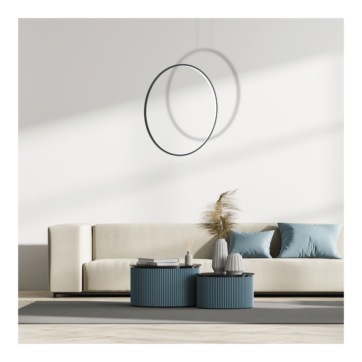 MiLagro Lampa wisząca Saturno Black 46W LED ML8856