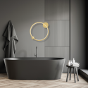 Lampa sufitowa Saturno Gold 25W nastrojowe światło