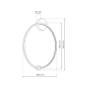 Lampa sufitowa Saturno Gold 25W nastrojowe światło
