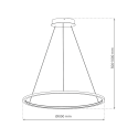 MiLagro Lampa wisząca Saturno Gold 57W LED ML8863