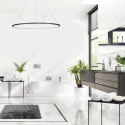 Lampa wisząca Saturno Black 65W nowoczesne lampy do wnętrz