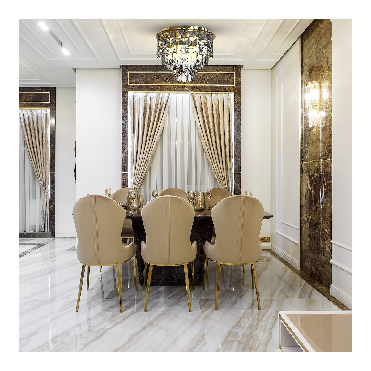 Plafon Luxuria 9xE14 ekskluzywne oświetlenie