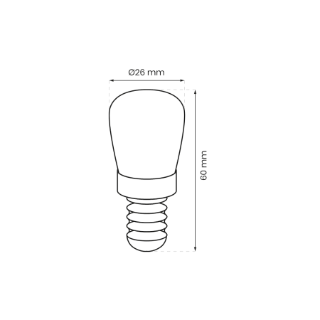 Żarówka LED ST26 E14 do lodówki nowoczesne lampy do wnętrz
